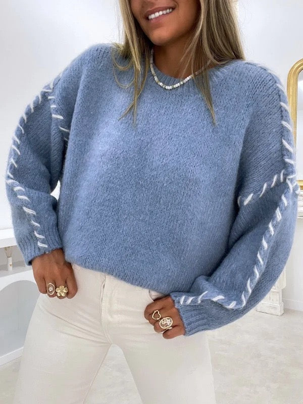 Women's Slouchy Round Neck Sweater