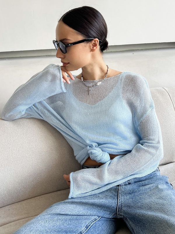 Women's Oversized Lacy Knit Cover-up