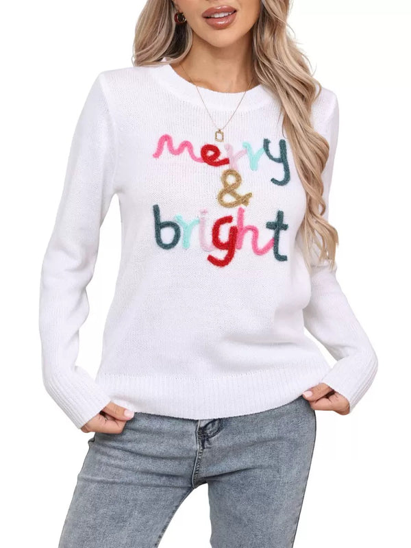 Women's Christmas Knitting Jacquard Sweater