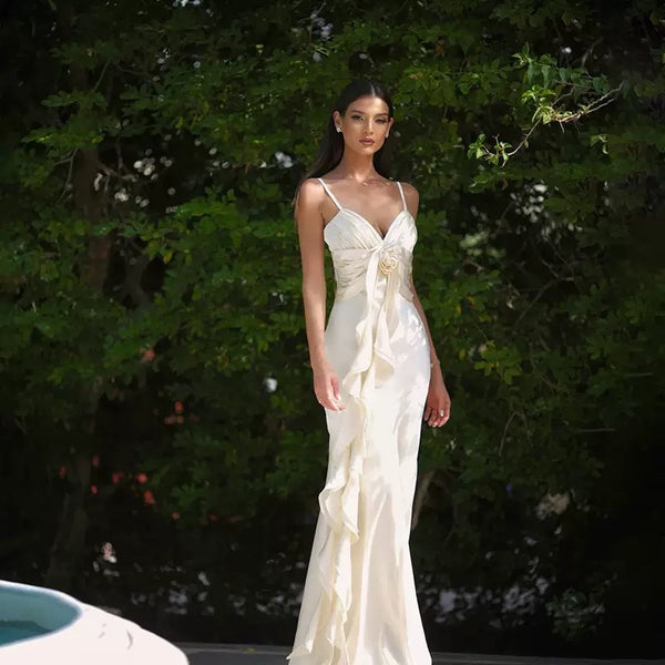 woman’s Satin strap dress