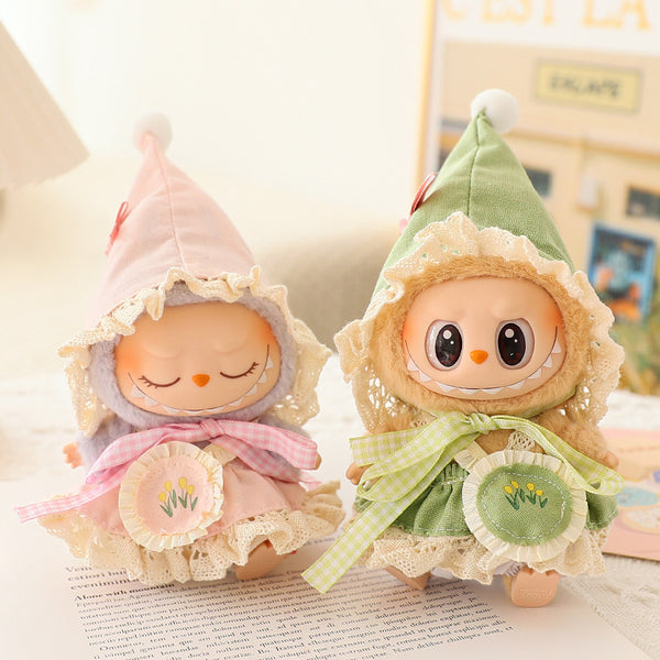 labubu clothes elf outfit set