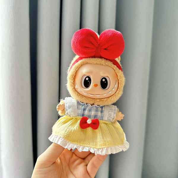 LABUBU CLOTHS PRINCESS SNOW WHITE COSTUME DRESS