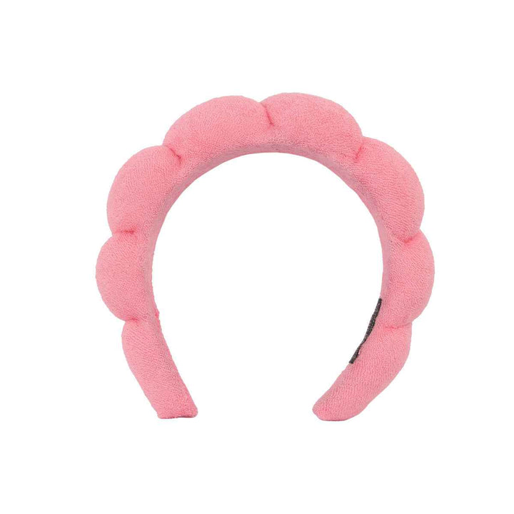 （Pre Order）Sponge Terry Scalloped Headband For Washing Face Makeup