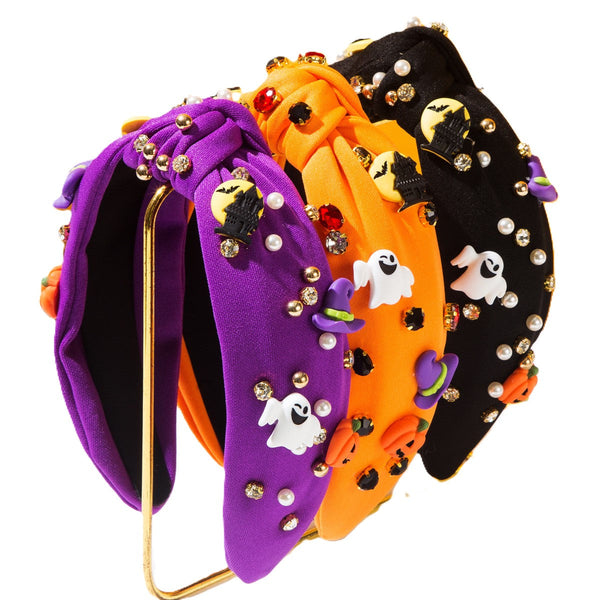 Halloween Ghost Glitter Headband