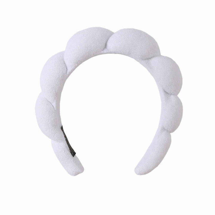 （Pre Order）Sponge Terry Scalloped Headband For Washing Face Makeup