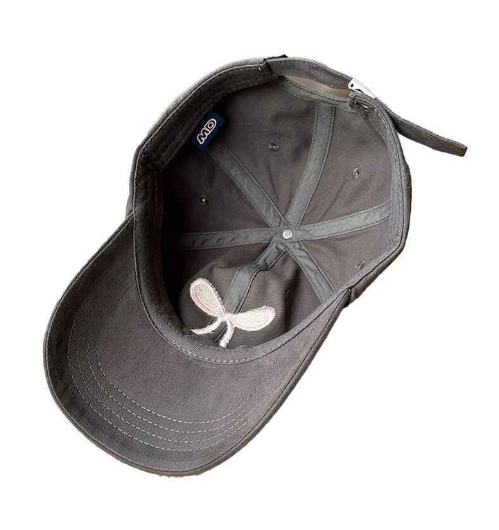 （Pre Order）Adults Bow Embroidery Baseball Cap